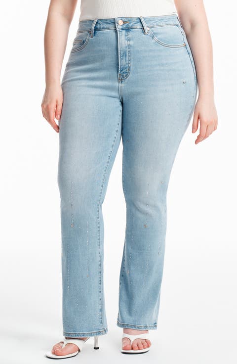 High Waist Bootcut Jeans (Plus)