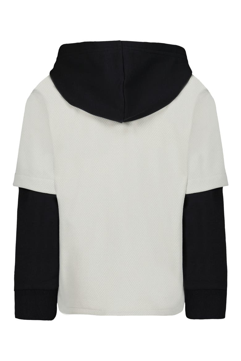 Kids' UA Hooded Snap-Up Baseball Jersey, Alternate, color, SUMMIT WHITE