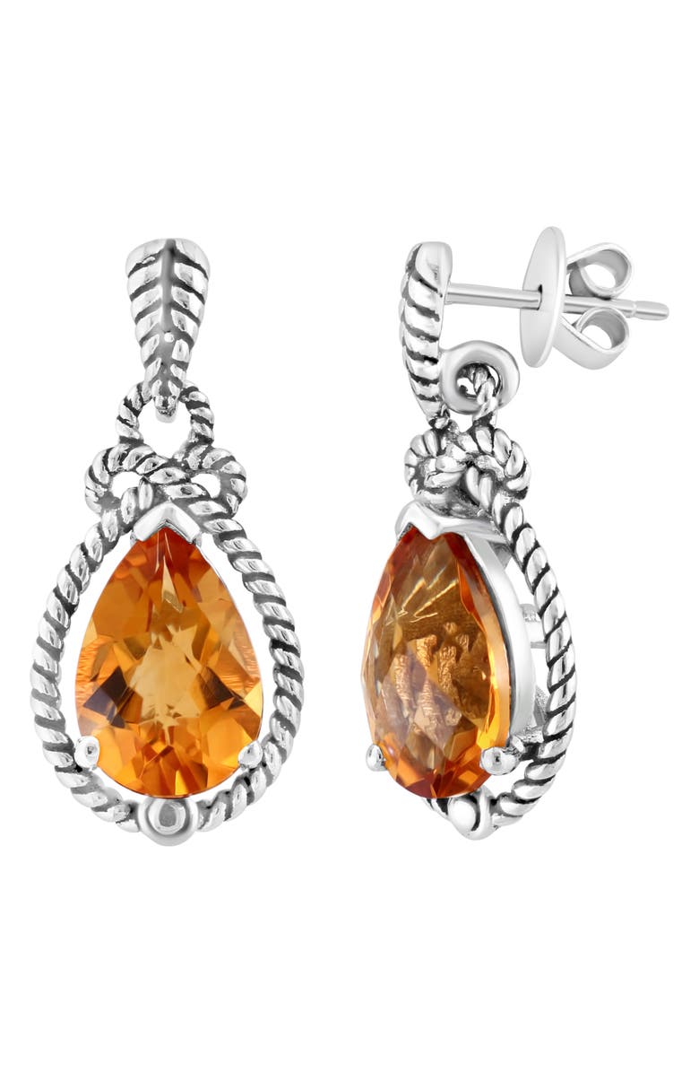 EFFY Citrine Drop Earrings, Alternate, color, Orange
