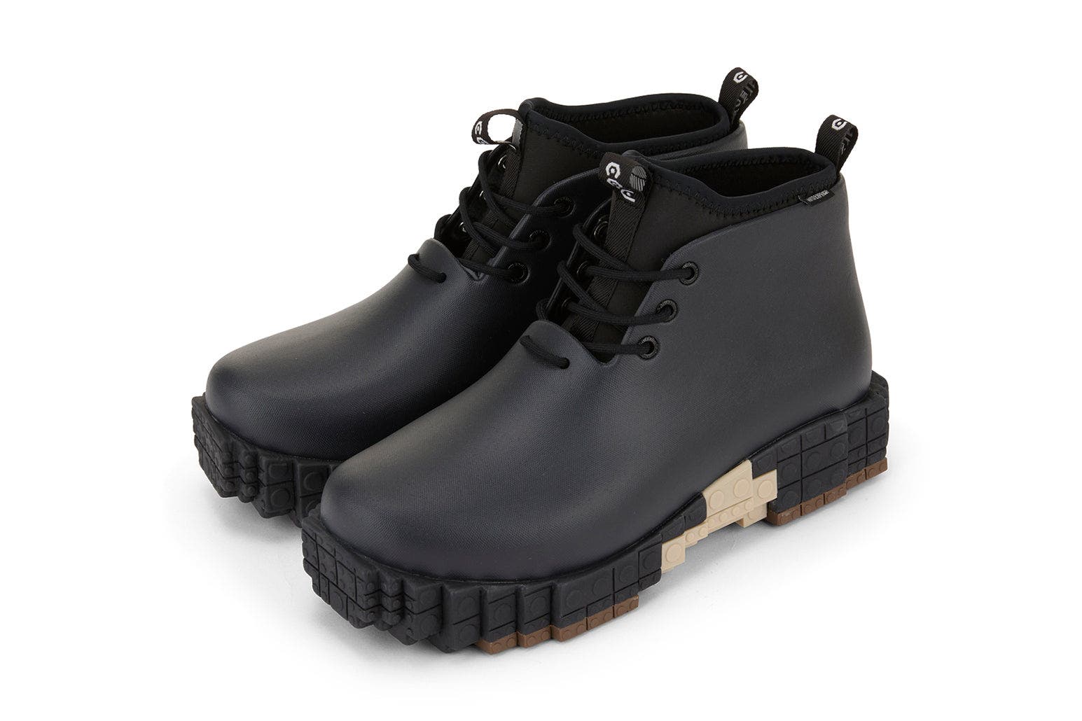 Xpresole Blocks Platform Waterproof Ankle Boot, Alternate, color, Black Americano