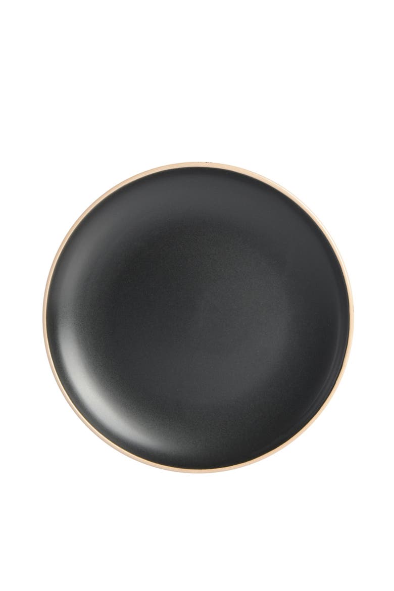 Everyday Essential 32-Piece Stoneware Dinnerware Set, Service for 8, Alternate, color, Black