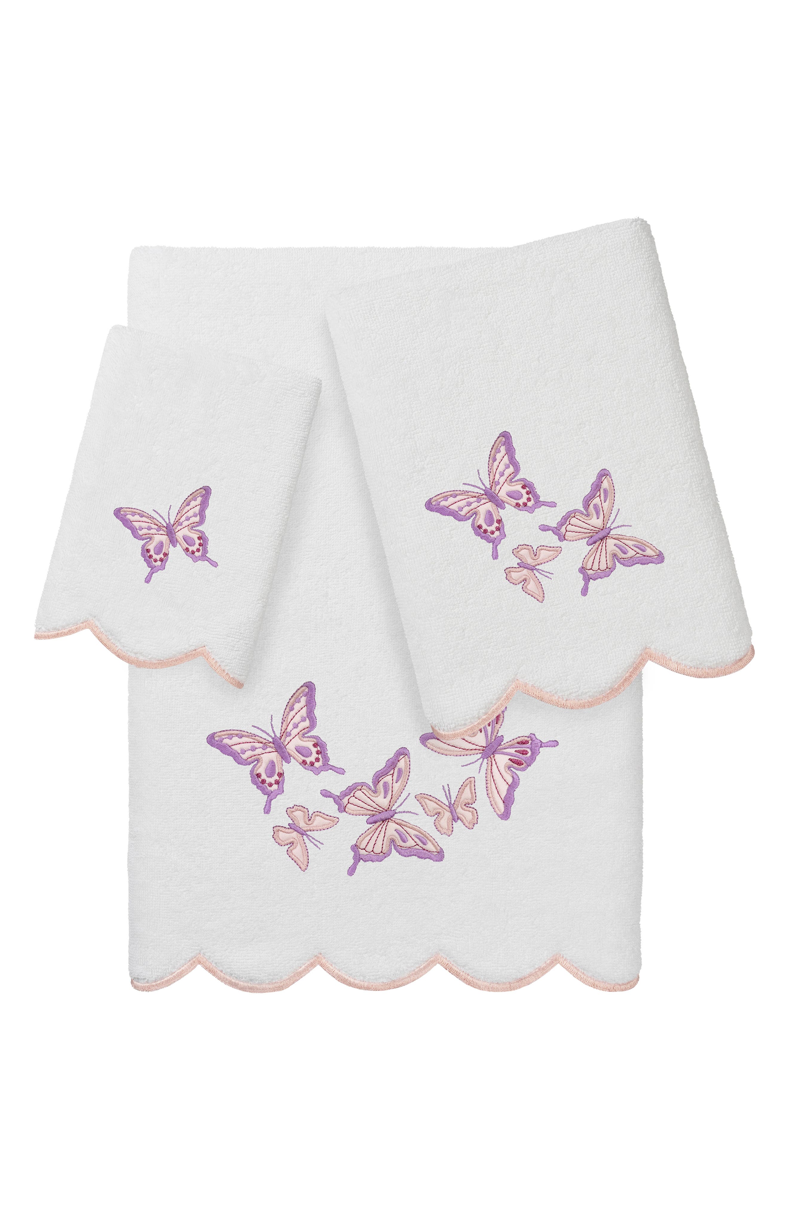 3-Piece Brittney Embroidered Turkish Cotton Towel Set