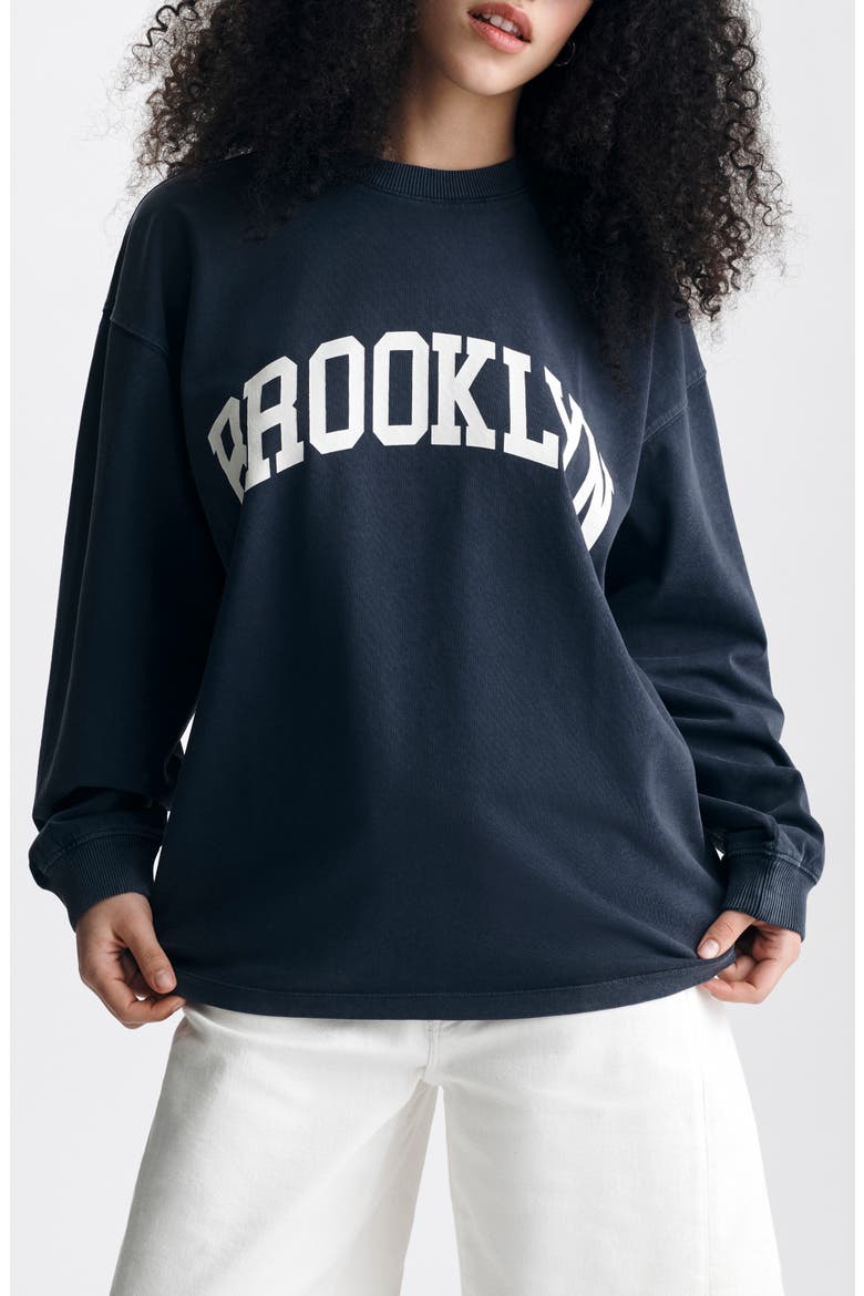Long Sleeve Graphic T-Shirt, Main, color, OMBRE BLUE