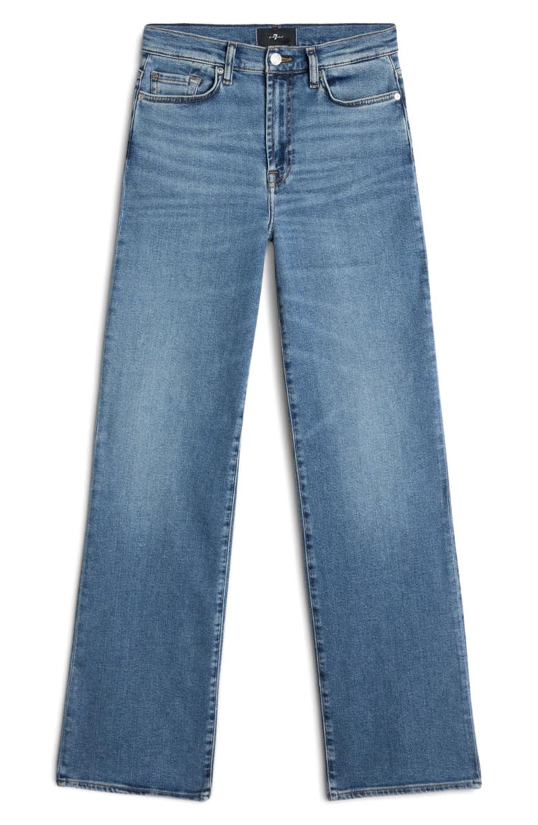 7 For All Mankind Alexa High Waist Straight Leg Jeans, Alternate, color, High Timee