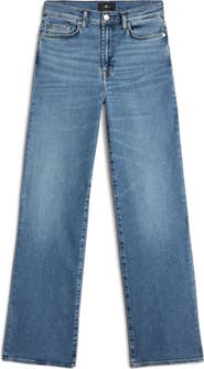 7 For All Mankind Alexa High Waist Straight Leg Jeans