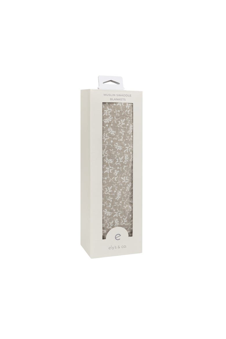 Modal French Terry Vine Collection - Muslin Swaddle, Alternate, color, Sage