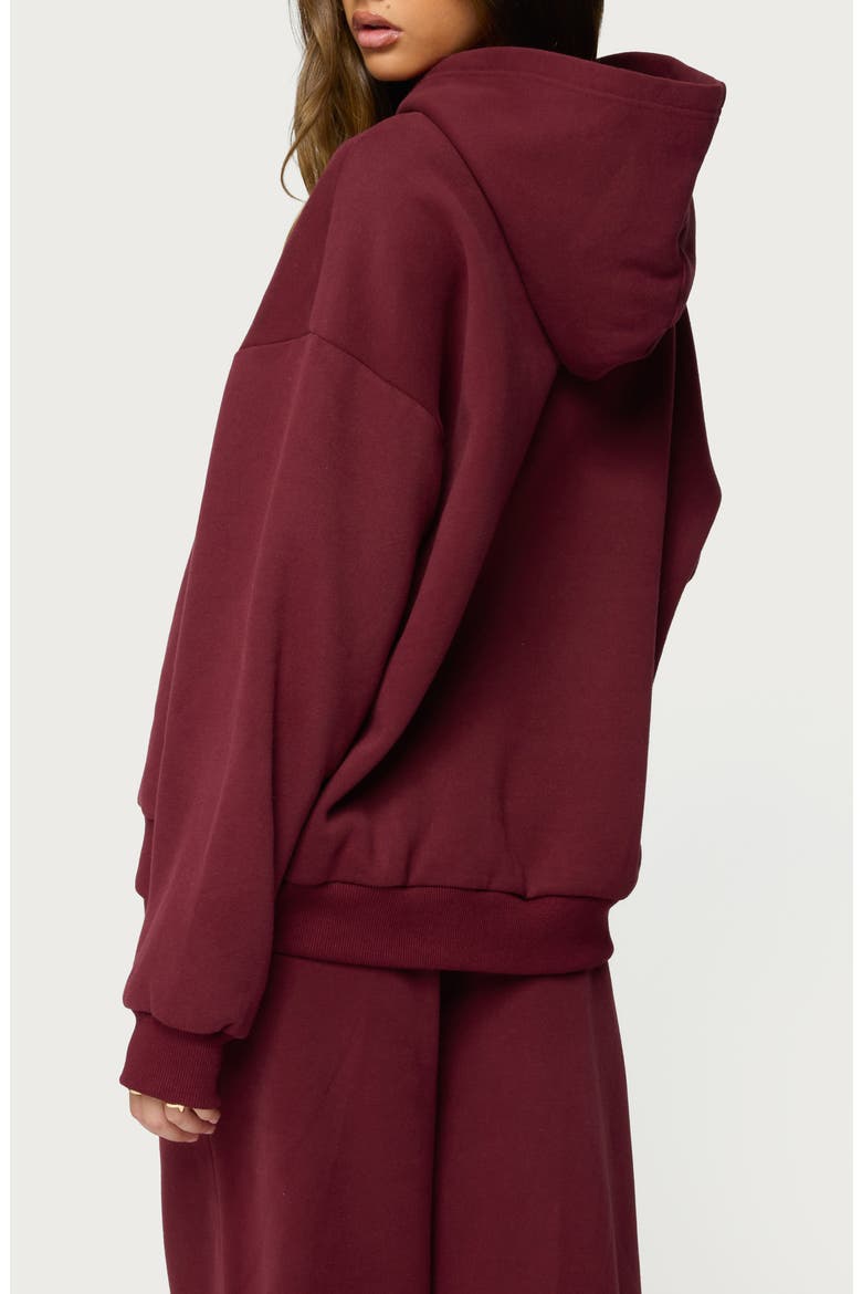 Totally Logo Hoodie, Alternate, color, BURGUNDY