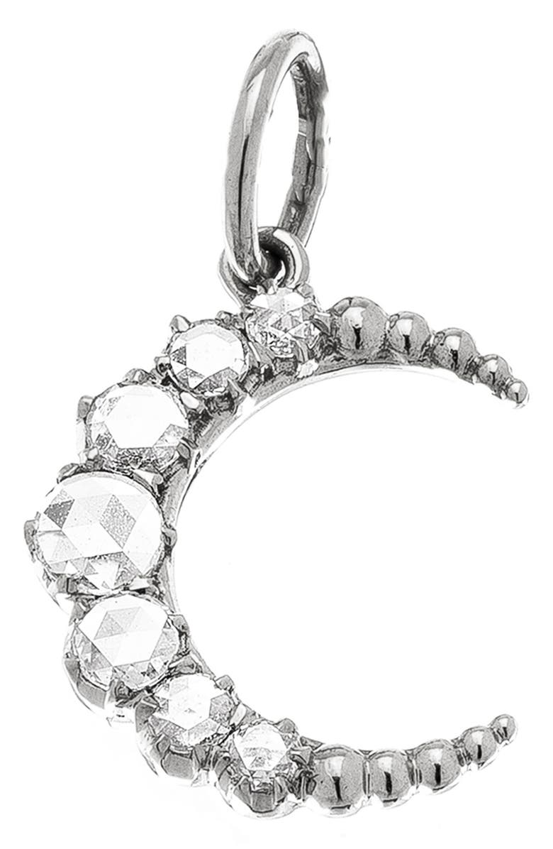 Sethi Couture Crescent Diamond Pendant, Alternate, color, White Gold