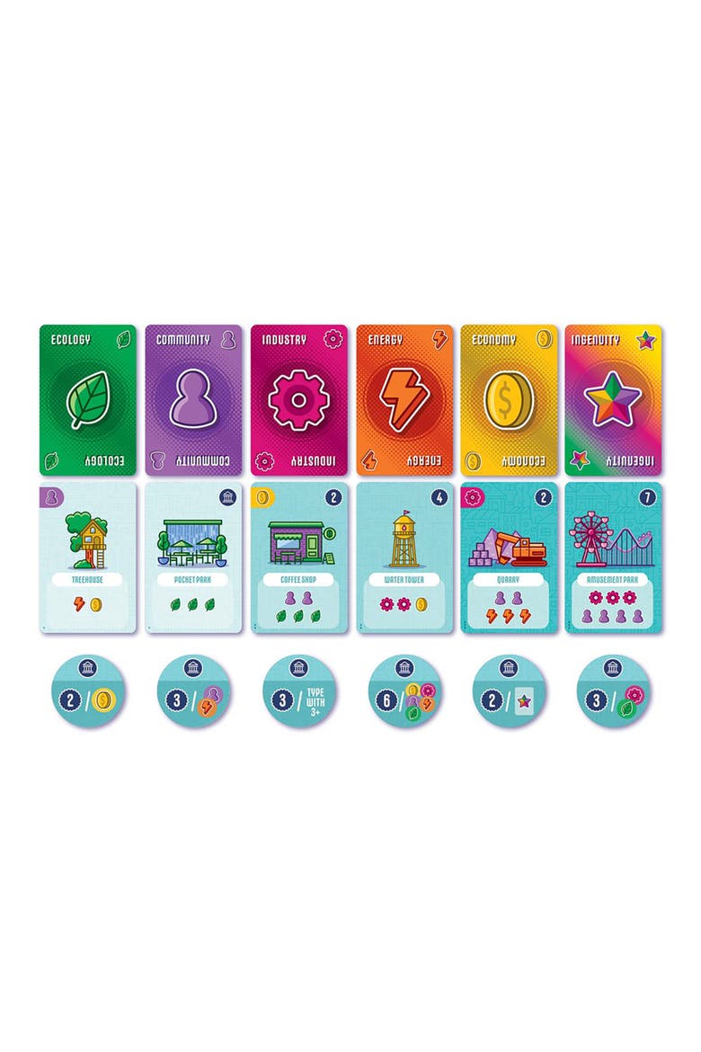 City Building, Drafting Collection Card Game, Alternate, color, Multicolored