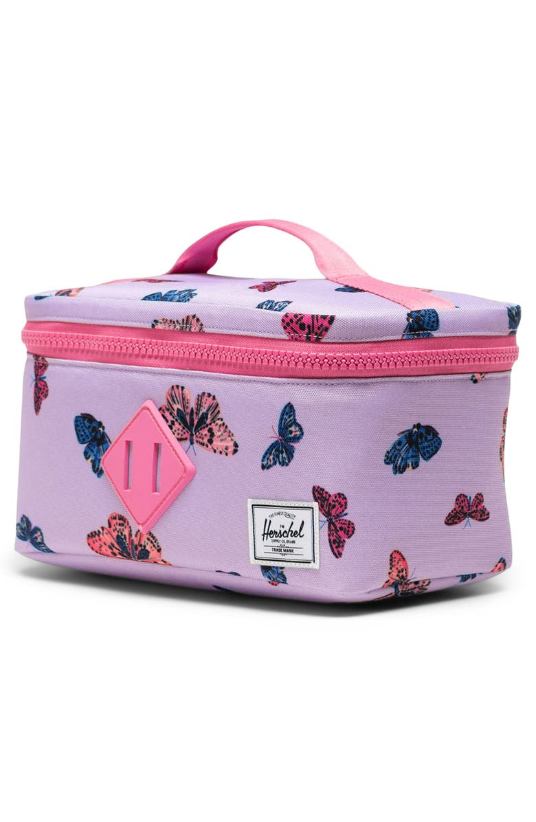 Herschel Supply Co. Kids' Heritage Lunch Bag, Alternate, color, Butterfly - Lavendula