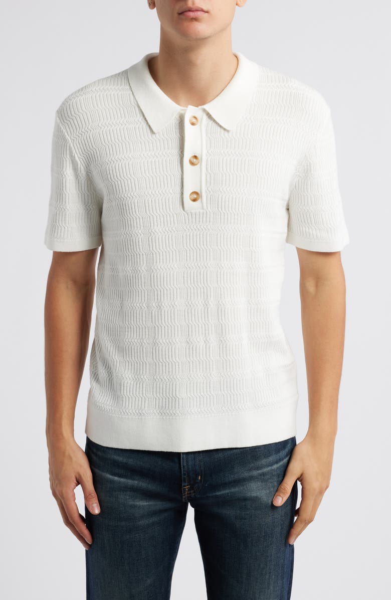 Rails Nathan Cotton Blend Polo Sweater, Main, color, 