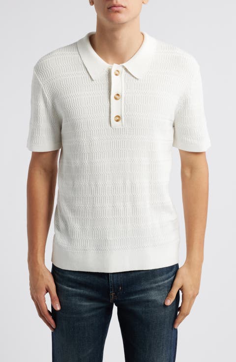 Nathan Cotton Blend Polo Sweater