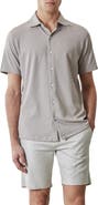 Robert Barakett Sterling Short Sleeve Knit Button-Up Shirt