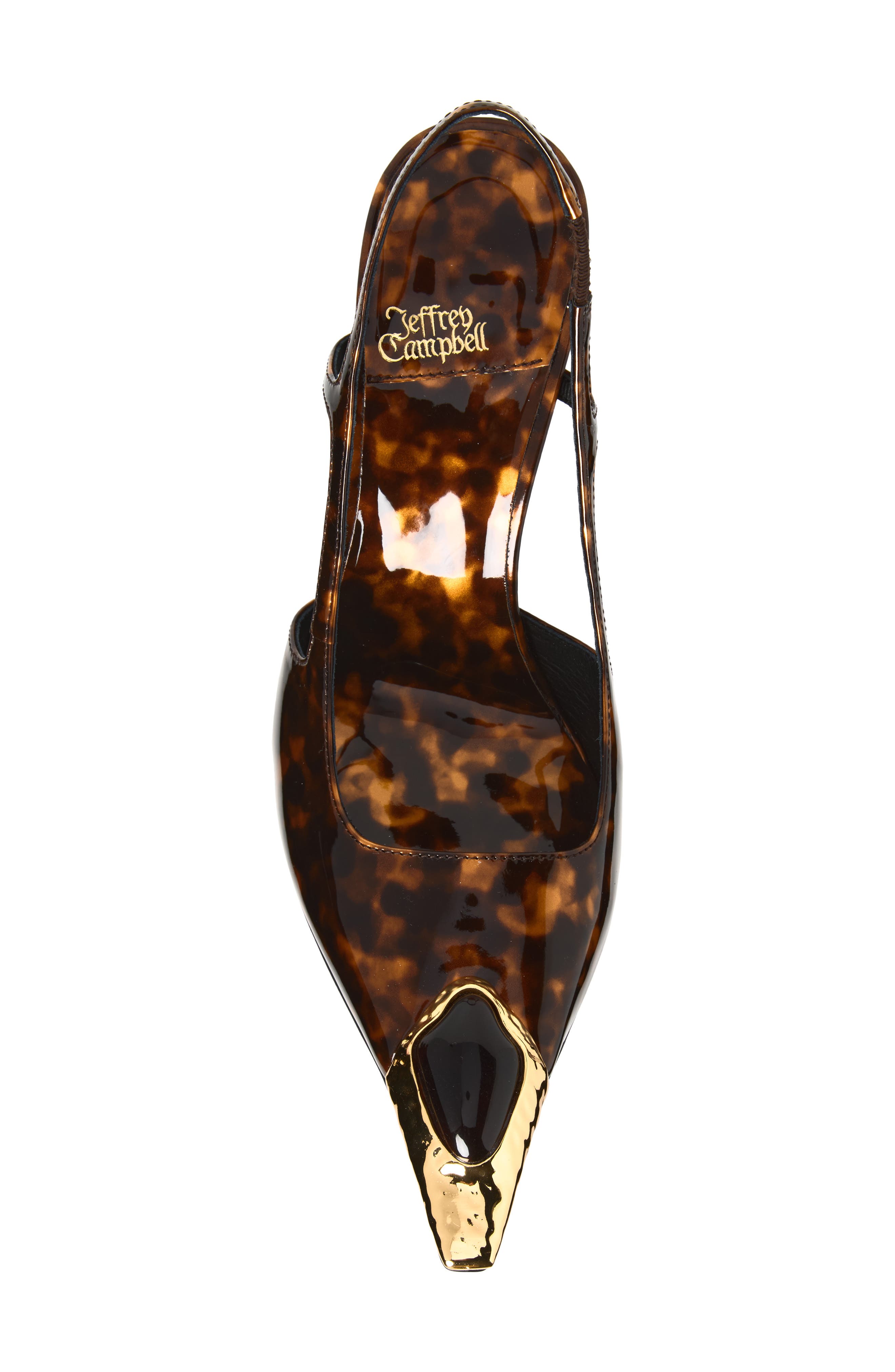 Jeffrey Campbell Sorcerer Pointed Toe Slingback Pump, Alternate, color, Tortoise Combo