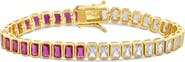 SHYMI Bezel Set Cubic Zirconia Tennis Bracelet