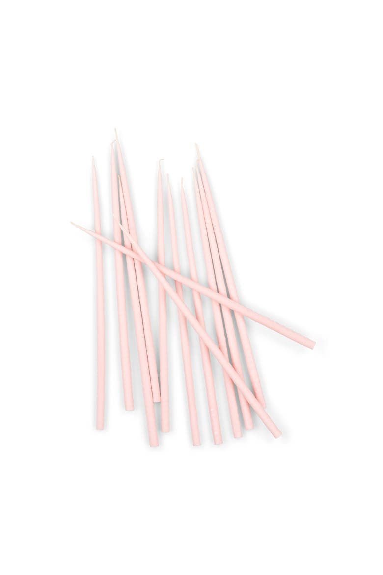 Thin Taper Candles - Set of 12, Alternate, color, Orchid Pink