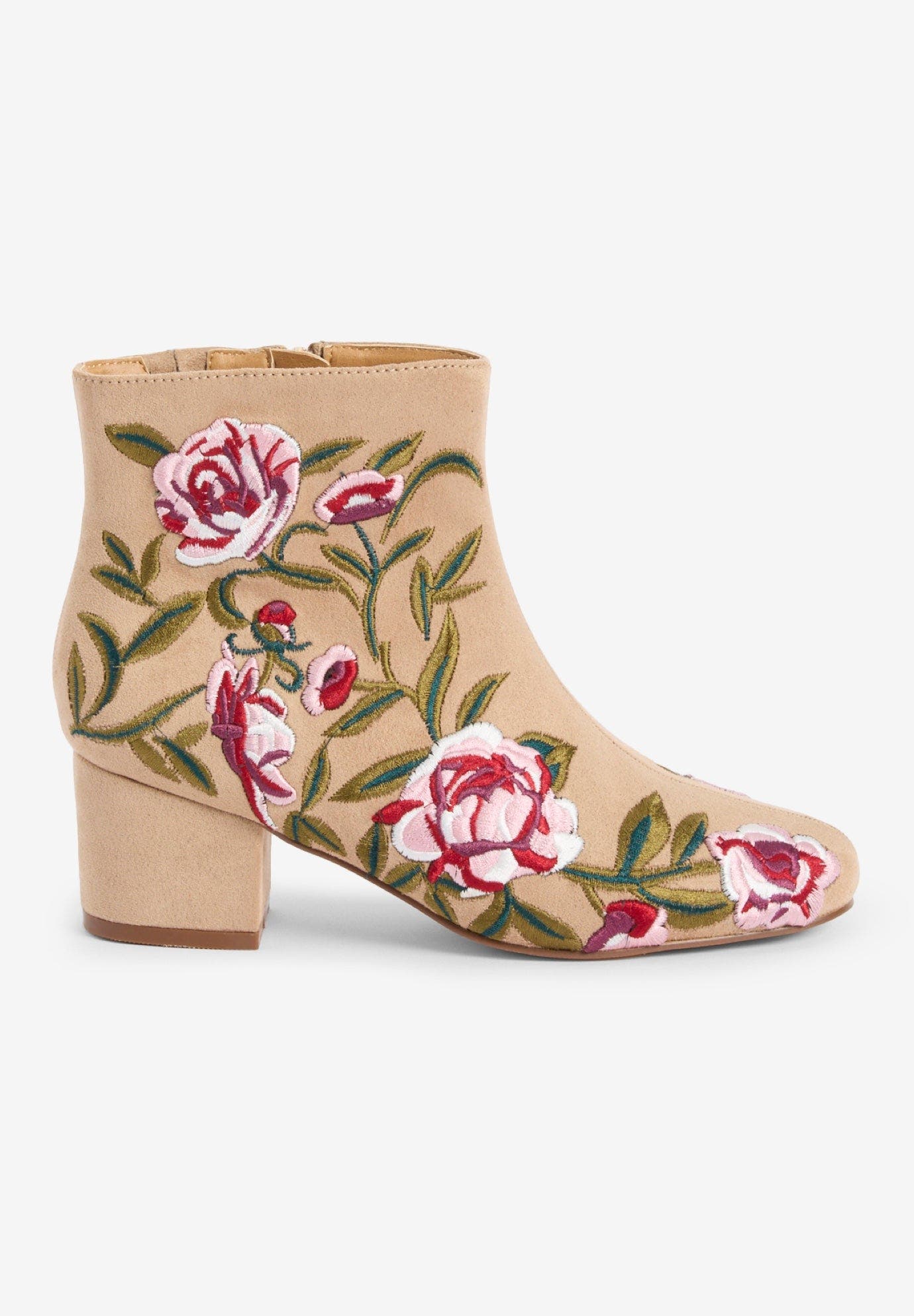 The Sidney Bootie, Alternate, color, BEIGE EMBROIDERY
