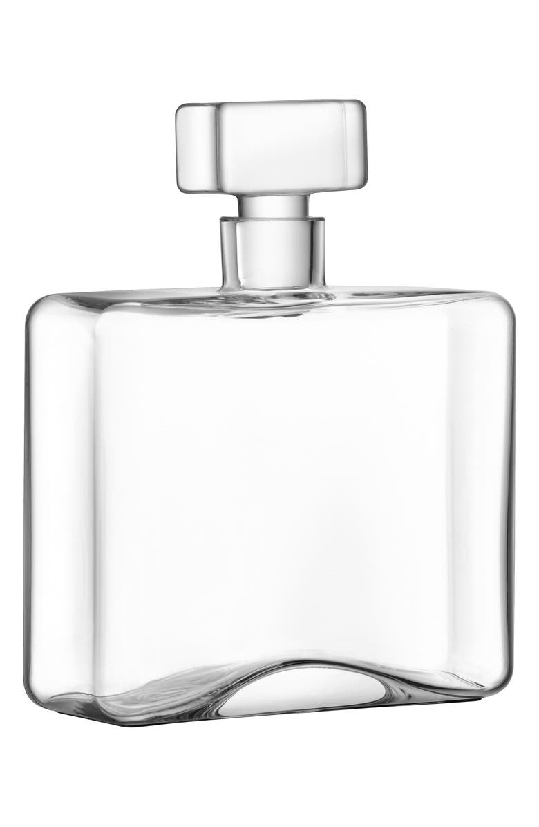 LSA Cask Rectangular Decanter, Main, color, Clear