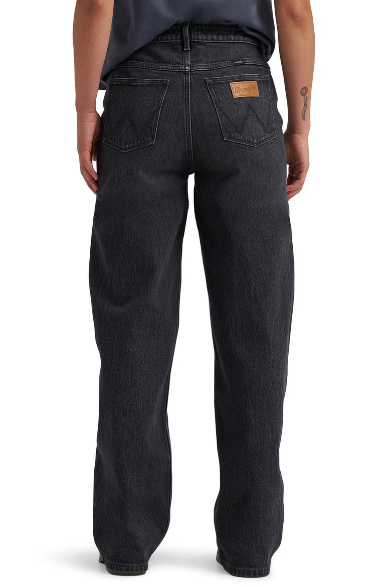 Mid Rise Loose Straight Leg Jeans, Alternate, color, DARK SKY