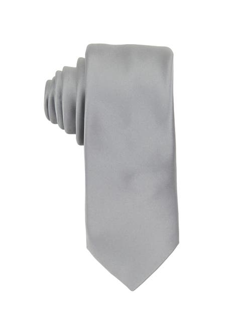 Men's Solid Satin X-Long Tie