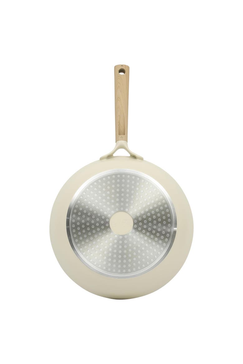 Folkstone 12 Inch Ceramic Nonstick Cast Aluminum Frypan, Alternate, color, Beige