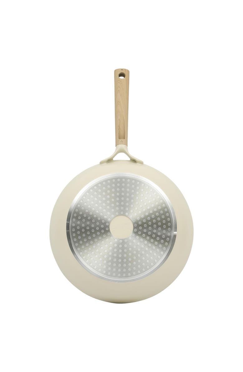 Gibson Elite Folkstone 12 Inch Ceramic Nonstick Cast Aluminum Frypan, Alternate, color, Beige