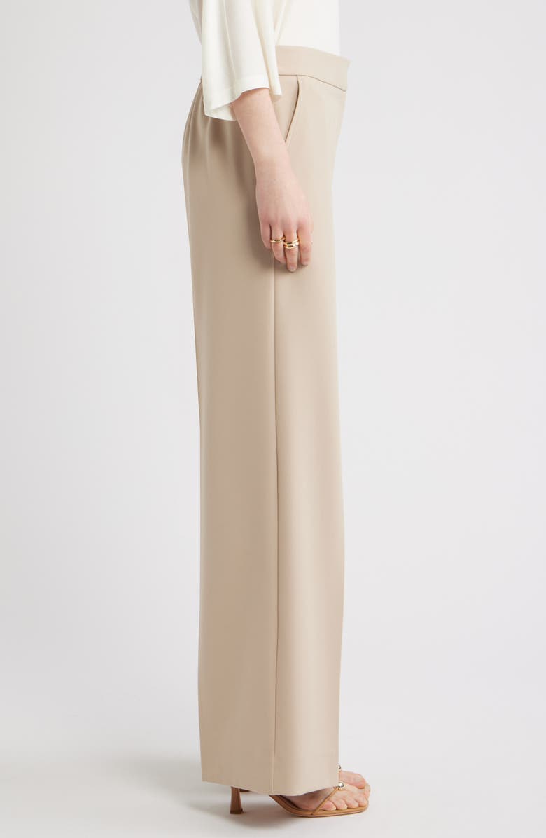 Nordstrom The Lennox Wide Leg Trousers, Alternate, color, Beige Humus