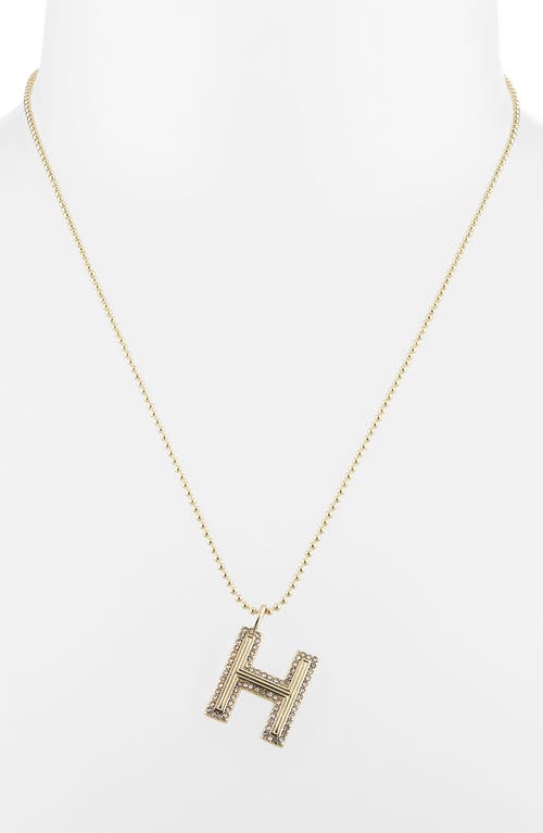 Baublebar Arianna Initial Pendant Necklace In Gold