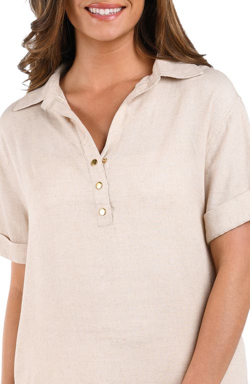 Shop La Blanca Delphine Cover-up Shift In Taupe