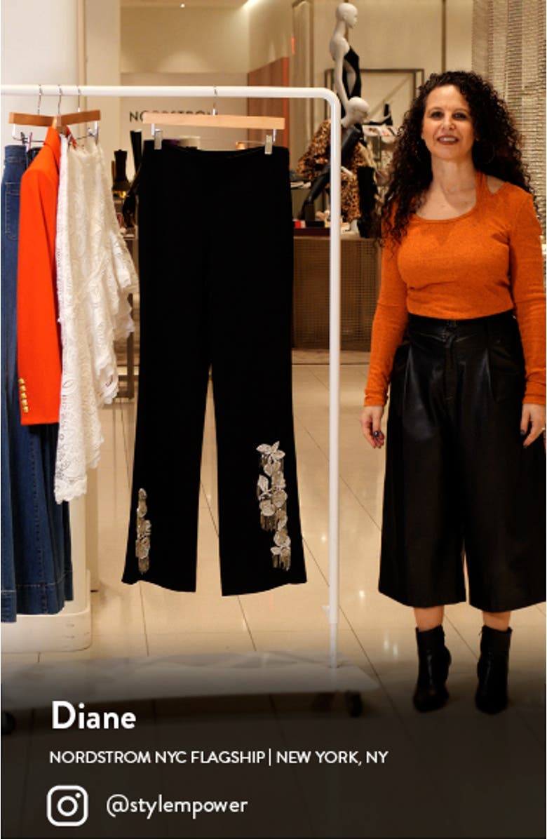 Candace Beaded Floral Detail Pants, sales video thumbnail