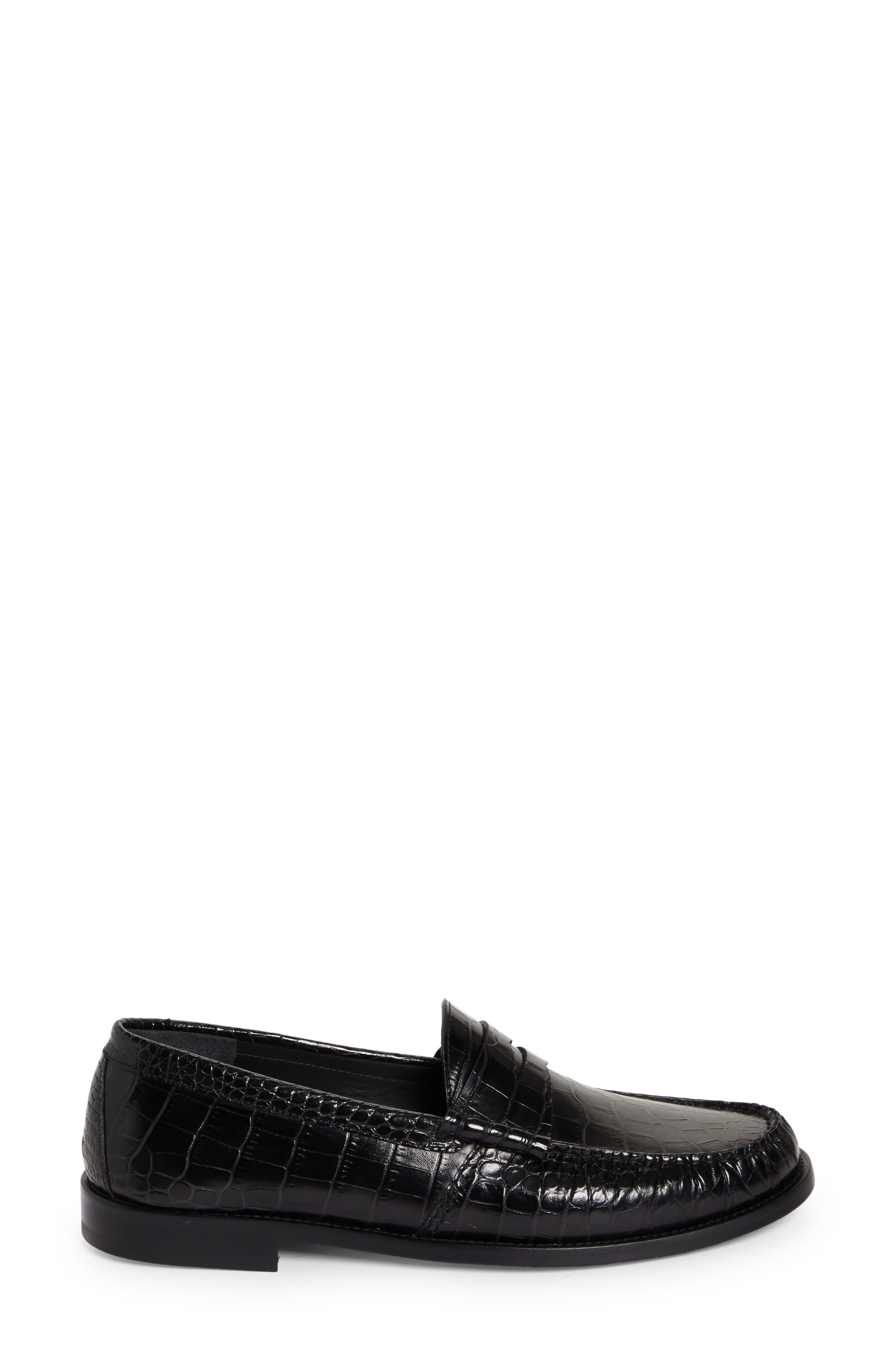 Rhude Croc Embossed Penny Loafer, Alternate, color, 
