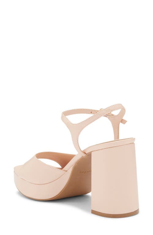Open Edit Whitney Block Heel Sandal In Pink Petal
