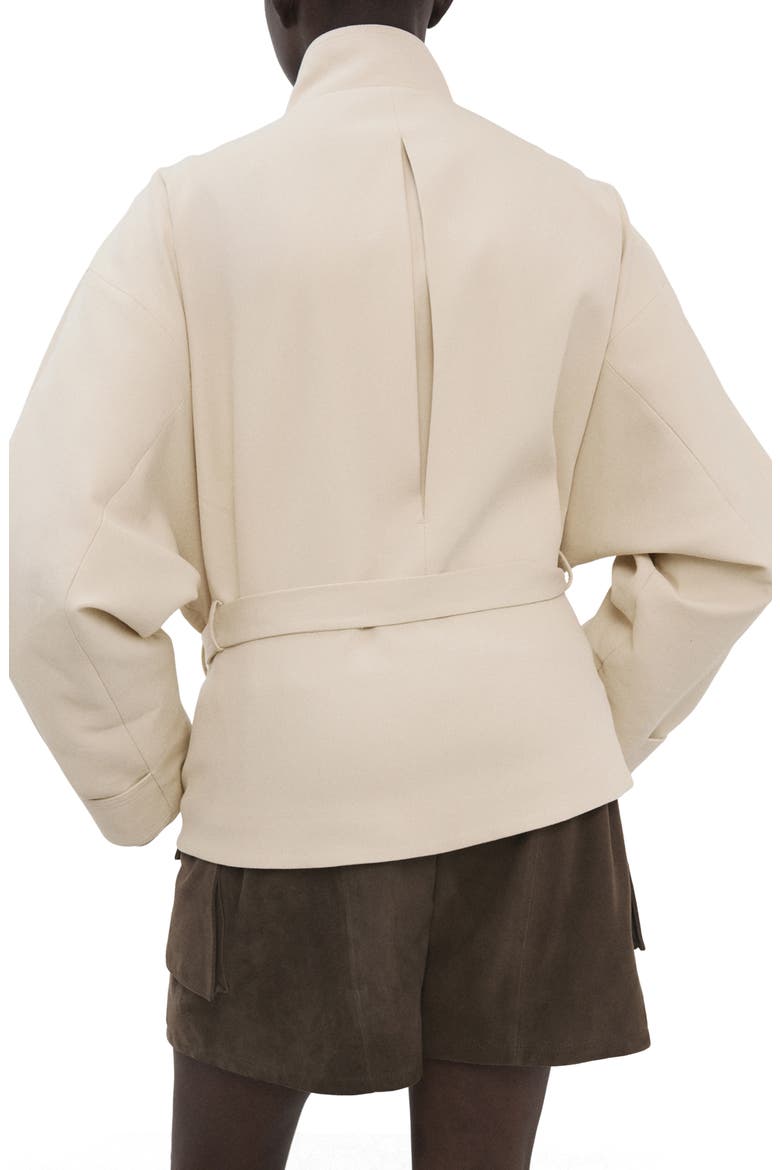 Belted Jacket, Alternate, color, BEIGE