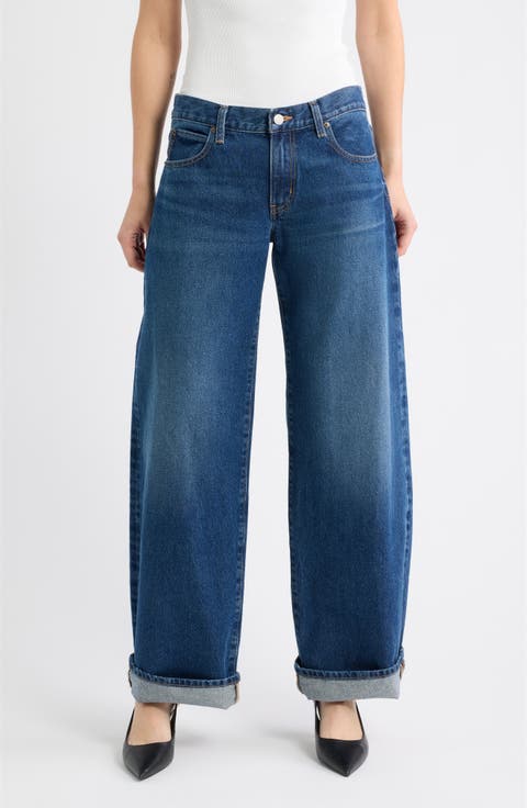 The Cuffed Low Bow Barrel Jeans