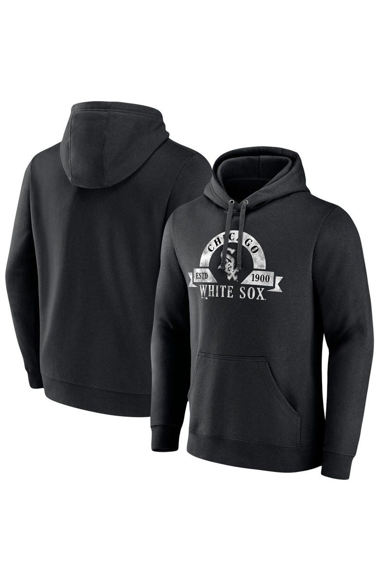 FANATICS Men's Fanatics Branded Black Chicago White Sox Big & Tall Utility Pullover Hoodie, Alternate, color, 