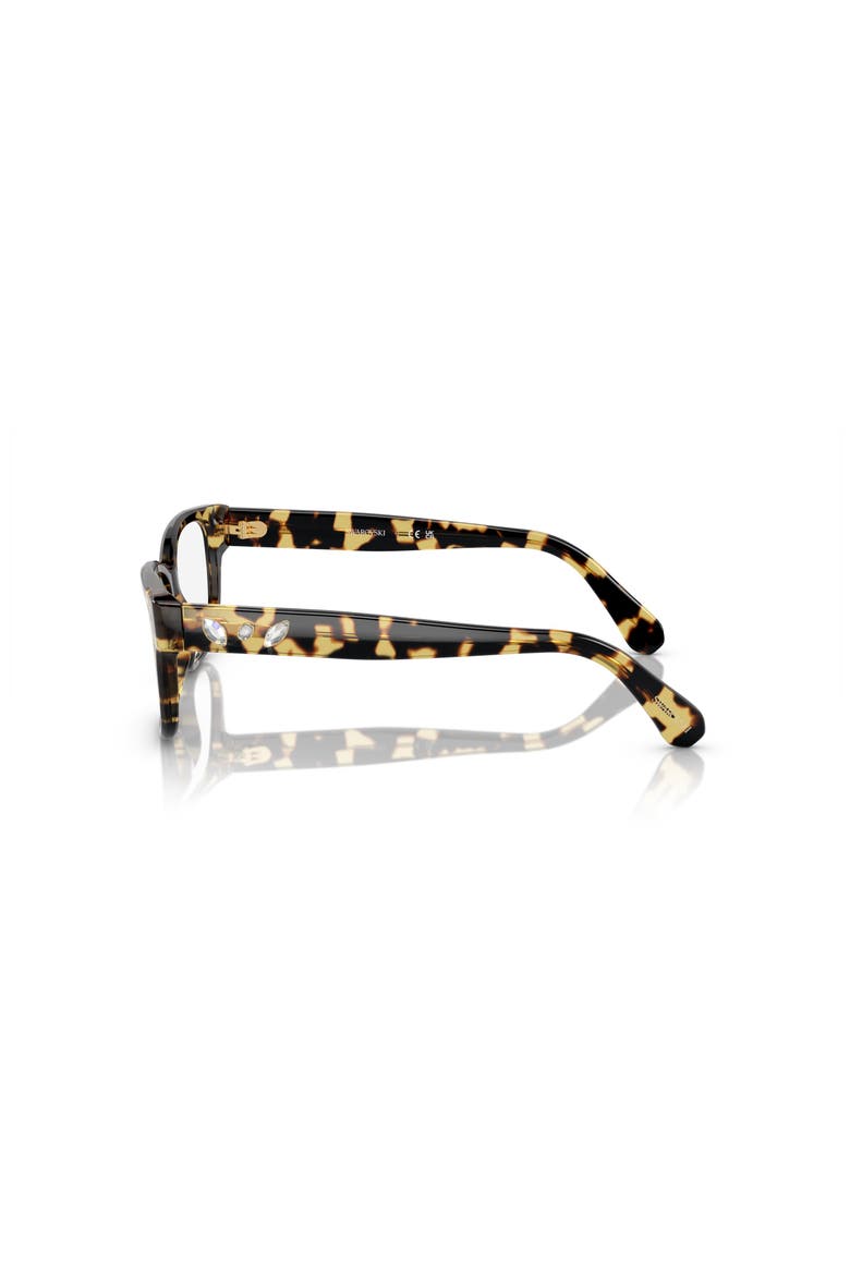 54mm Rectangle optical glasses, Alternate, color, Brown