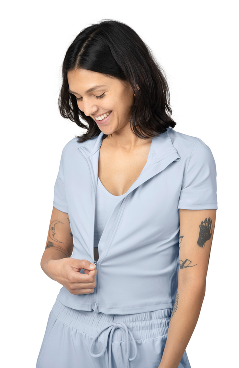 Presley Active Zip Front Nursing Top