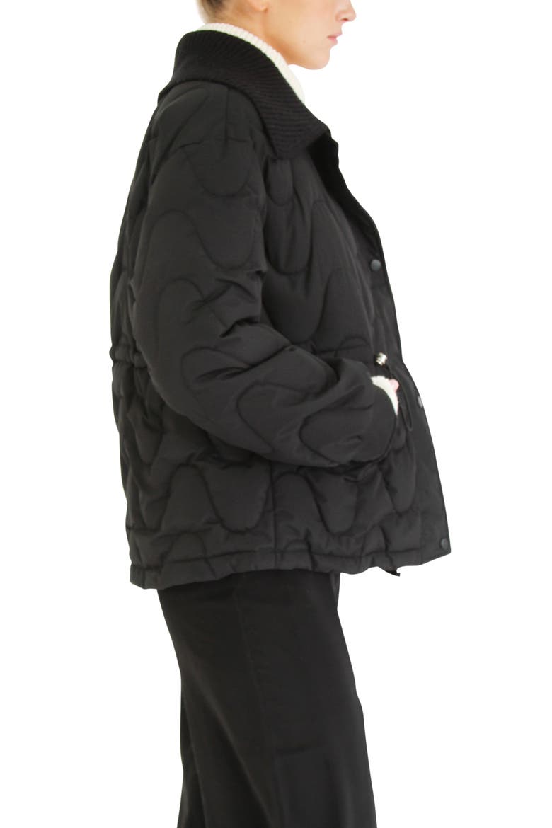 See You Again Quilted Jacket, Alternate, color, BLACK