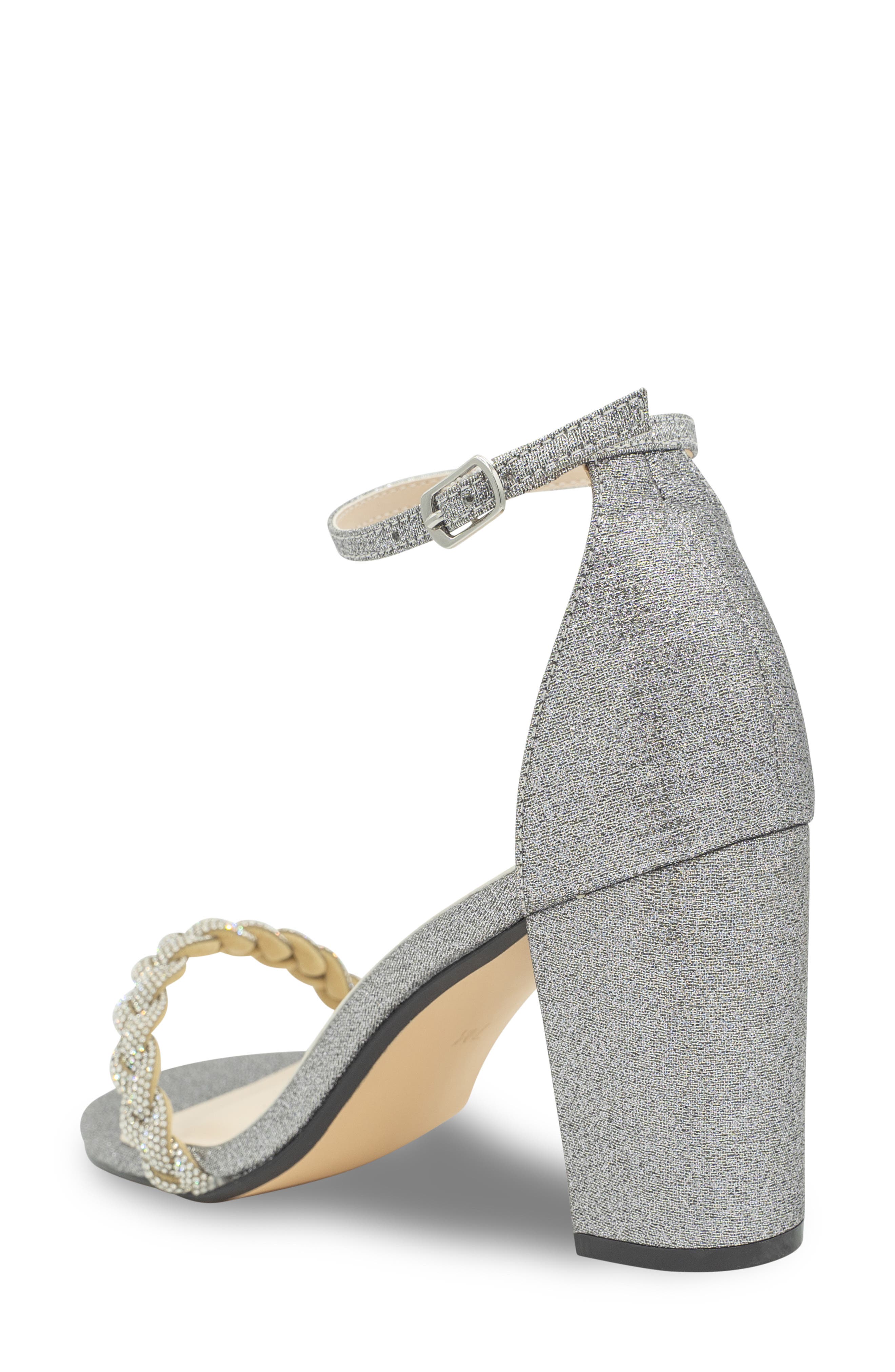 Touch Ups Whitney Ankle Strap Sandal, Alternate, color, Pewter