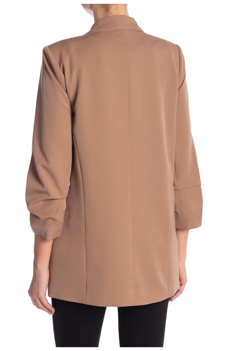 DR2 by Daniel Rainn Boyfriend Ruched Sleeve Blazer, Alternate, color,