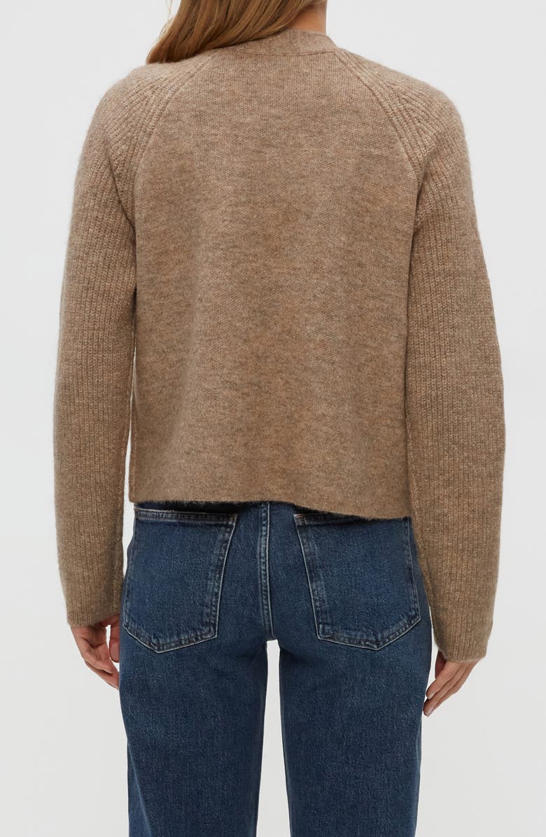 Michael Stars Drea Open Front Cardigan, Alternate, color, Dark Oatmeal