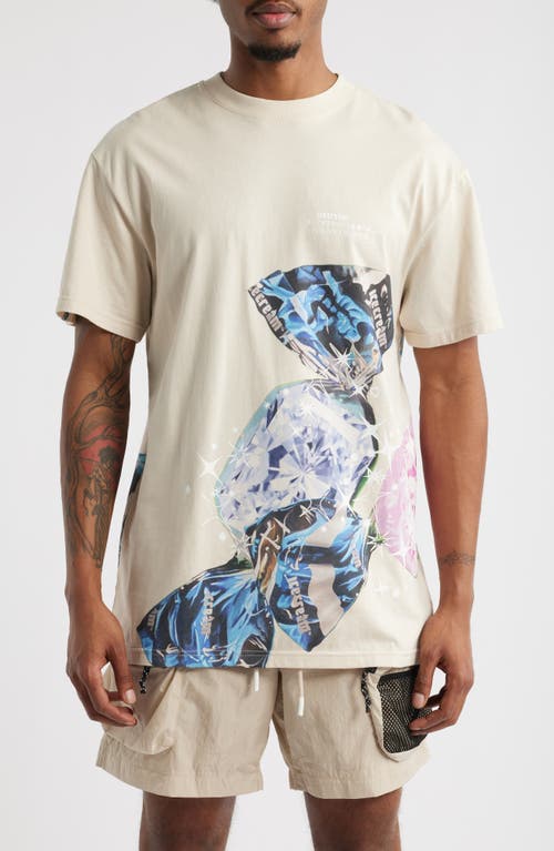 Icecream Candy Drop Oversize Graphic T-shirt In Neutral