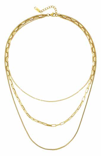 REBL Golden Layered Chain Necklace