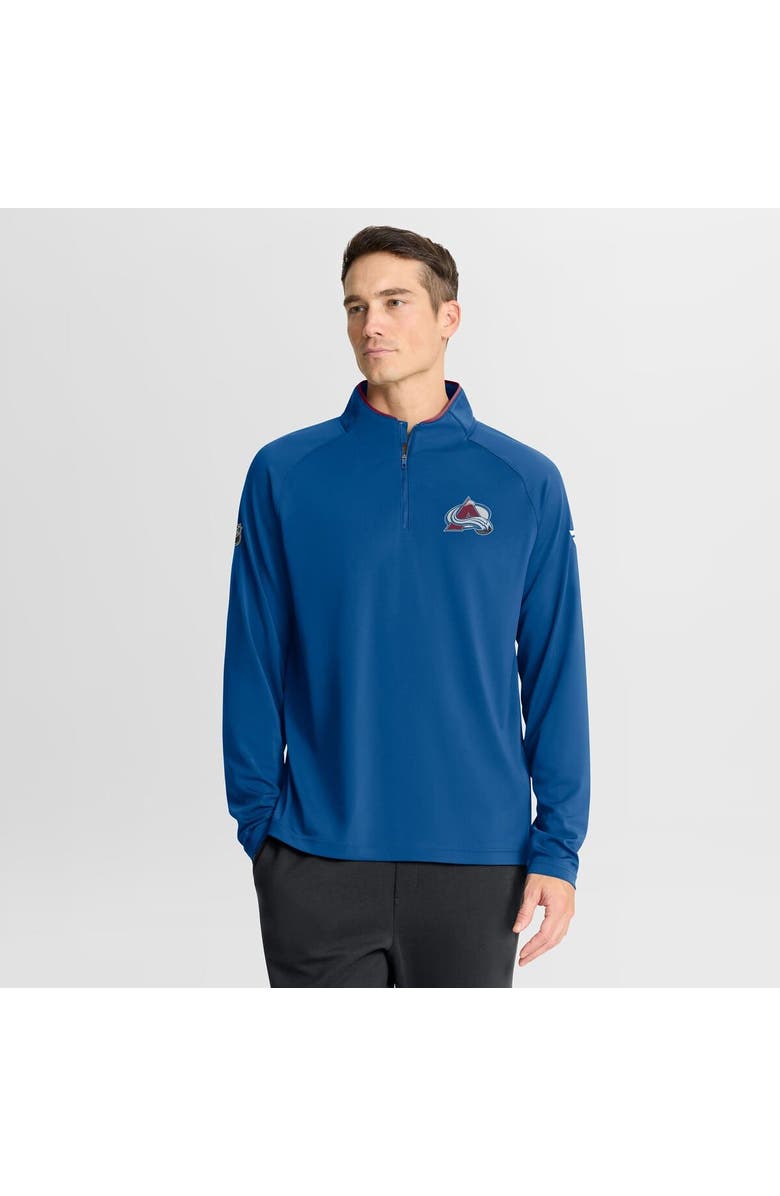 FANATICS Men
s Fanatics Blue Colorado Avalanche Authentic Pro Rink Training Quarter-Zip Pullover, Alternate, color, Blue
