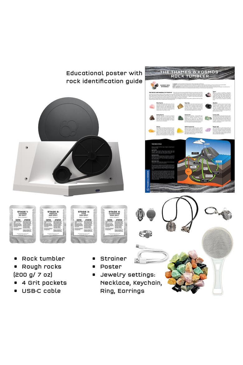 Rock Tumbler Kit, Alternate, color, MULTICOLORED