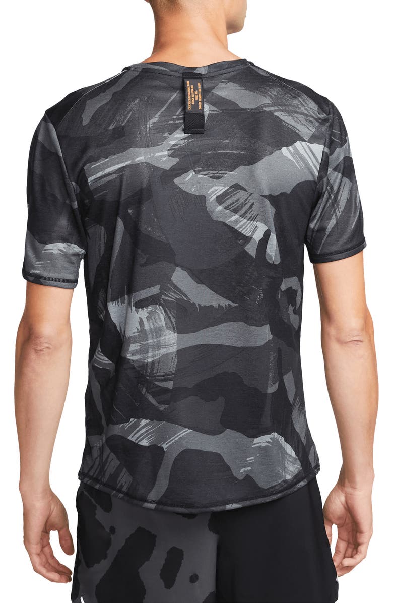 Nike Men's Dri-FIT Miler Camouflage Running T-Shirt, Alternate, color, 