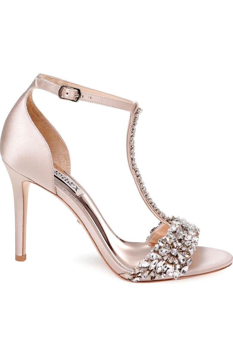 Badgley Mischka Collection Badgley Mischka Crystal Embellished Sandal, Alternate, color,