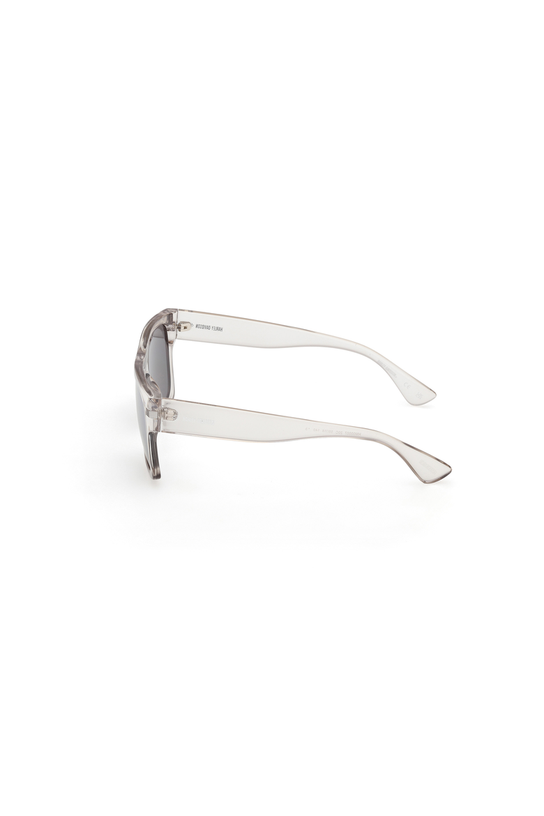 Flat Top Square Acetate Sunglasses, Alternate, color, Grey / Smoke Mirror