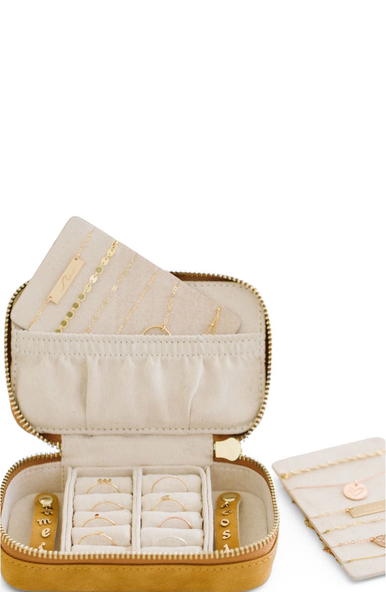 MADE BY MARY Jewelry Case, Alternate, color, Honey