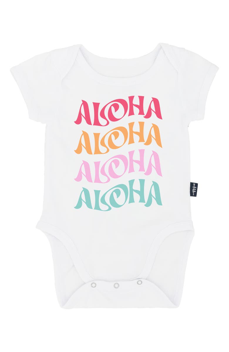 Feather 4 Arrow Aloha Cotton Bodysuit, Main, color, 
